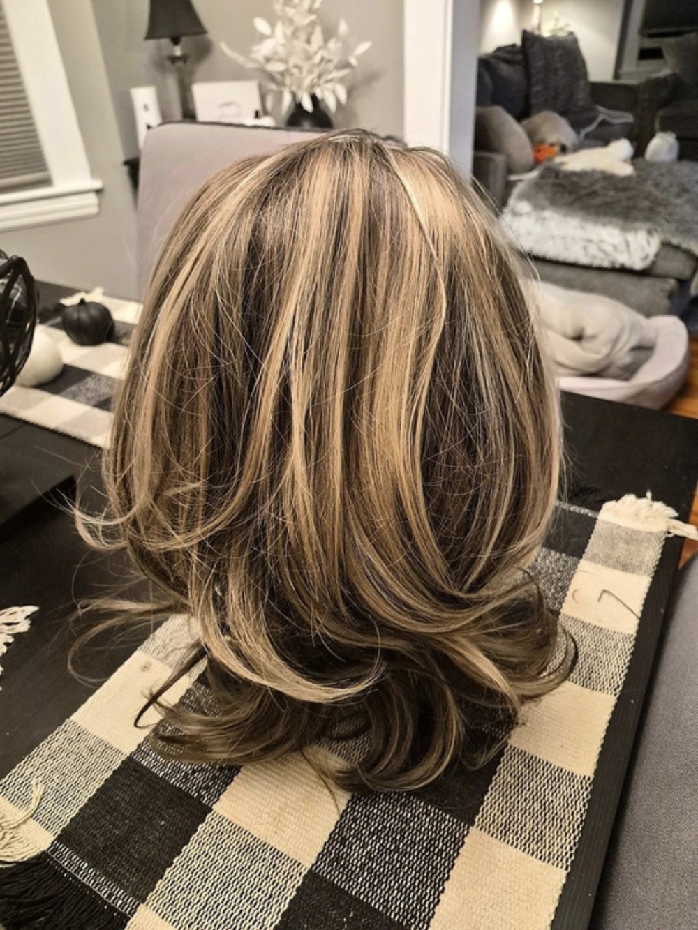 Brown & Blonde Layered Wig